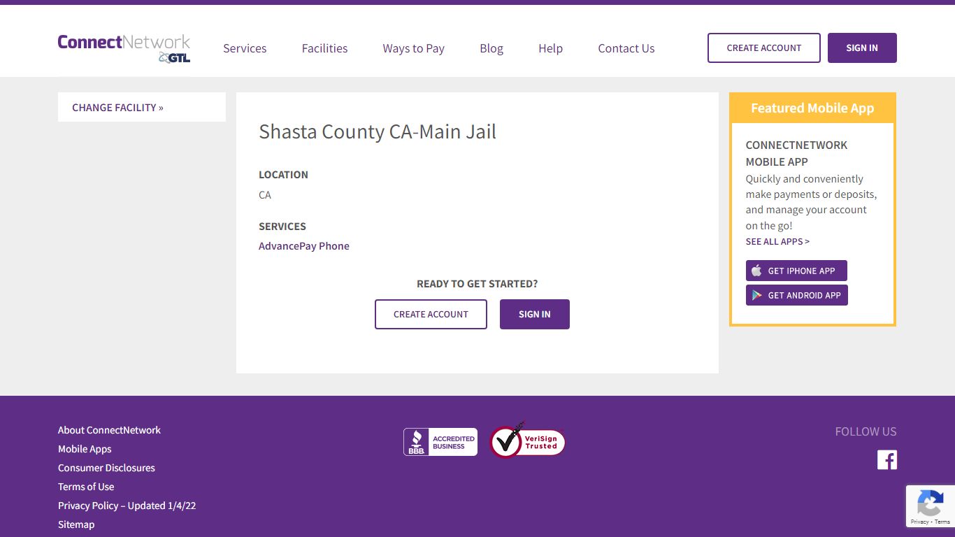 Shasta County CA-Main Jail - ConnectNetwork